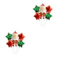 thumbnail image 2 of Globos de papel de aluminio Bewildely Papá Noel y muñeco de nieve 5 piezas multicolor, 2 of 6