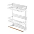 thumbnail image 2 of Zootealy Refrigerator Magnetic Spice Rack Steel Frame Organizer Spice Storage Shelf Magnetic Fridge Rack Kitchen Magnet Organizer Seasoning Bottle Holder with Towel Bar and Hooks, 2 of 8