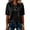 Black #035, variant on Polo Shirts for Women Golf Button Collared Summer Short Sleeve Tops Lightweight Work Polo Shirt Womens Blouses