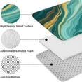 thumbnail image 5 of Teal Gold Marble Pattern Bathroom Rugs Sets 3 Piece,Toilet Cover Set,Absorbent Non Slip Bathroom Mats Sets with U-Shaped Contour Rug Toilet Rug Set, 5 of 5