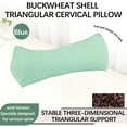 thumbnail image 6 of sruoe Neck Pillows for Pain Relief Sleeping, Cervical Pillows for Bed Queen, Standard Sleep Aid Cooling Pillows, Soft Dry Clean Elasticity Support Household Buckwheat Pillows, 6 of 6
