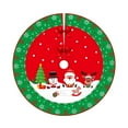 thumbnail image 6 of zhmrfg Velvet Christmas Tree Skirt 48-Inch Round Base Cover Holiday Home Decoration for Living Room Fireplace Table Top Presents Cozy Winter Celebration Family Party Christmas Mantel Decor, 6 of 9
