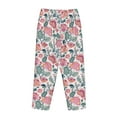 thumbnail image 5 of Naloa Flower Leaves Print Women’s Ultra-Soft Comfy Pajama Lounge Pants with Pockets & Drawstring, 5 of 8