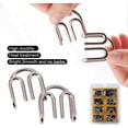 thumbnail image 3 of 8 unids/set Metal Brain Teaser IQ Brain Teasers rompecabezas anillos juego de mesa de juguete separado para niños y adultos TUNC Sencillez, 3 of 5