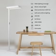 thumbnail image 2 of J&L 100W Full-Spectrum Standing Floor Lamp 3000K-5000K Dimmable 10000lm Eye-Care 76'' Tall Reading Light for Reading Study Room, Home Office Living Room, Bedroom, 2 of 7