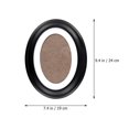 thumbnail image 2 of HLONK Classic Picture Frame Oval Picture Frame Wood Picture Frame Wall Hanging Photo Frame, 2 of 7