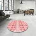 thumbnail image 4 of Ahgly Company Machine Washable Indoor Rectangle Transitional Light Red Pink Area Rugs, 7' x 9', 4 of 7