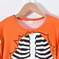 thumbnail image 4 of Caqnni Toddler Halloween Outfit Boy Girl Pumpkin Patch Crew Sweatshirt and Pants Set Halloween Fall Baby Clothes Halloween Outfit (5-6 Years,Orange), 4 of 6