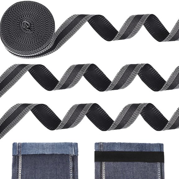 ATJIA Pants Hemming Tape 5.5yd Trousers Edge Modified Strips Iron-on Instant Hem Tape for Jeans Suit Pants Trouser Mouth