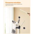 thumbnail image 3 of Árbol para Gatos con 3 Postes y Cueva Gris Antracita, 3 of 8
