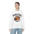 thumbnail image 2 of Women's Basketball Sweatshirt Perfect for Basketball Lovers and Players White Large, 2 of 6