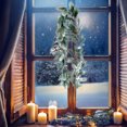thumbnail image 4 of Christmas Garland Simulation Rattan 6.7 ft Simulation Plant Window Wall Simulation Plant Green Rattan Norfolk Pine Garland Laundry Room Organization, 4 of 6