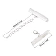 thumbnail image 2 of Unique Bargains 10Set Ribbon Crimp Clamp Ends Lobster Claw Clasps & Chain 35mm Silver White for DIY, 2 of 7
