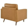 thumbnail image 5 of Modway Valour Mid-Century Leather Solid Print Tufted Armchair, Tan, 5 of 9