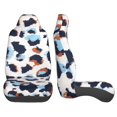 thumbnail image 3 of Easy to Install Car Universal Seat Cover, Watercolor Abstract Pattern Four Seasons Universal Front Seat Cover, 2-Piece, 3 of 8