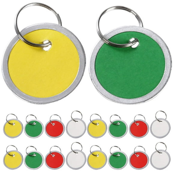 50pcs Portable Key Tags Colored Key Labels Multi-use Luggage Tags Keychain Luggage Tag