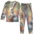 thumbnail image 2 of BZSMCE Unisex Pajama Set Snug-Fit Cotton Sleepwear Enchanted Easter Bunny Printed, 2 of 7
