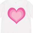 thumbnail image 4 of Inktastic Pink Valentine Heart Girls Long Sleeve Toddler T-Shirt, 4 of 5