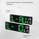 thumbnail image 4 of Reloj de pared digital grande Injueey con control remoto Temp Fecha Semana Temporizador ahorro de energía blanco verde, 4 of 6