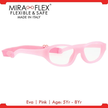 - Miraflex: Eva Unbreakable Kids Eyeglass Frames | 43/15 - Pink | Age: 5Yr - 8Yr