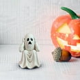 thumbnail image 6 of Twfbrm Halloween Ghost Statue, Halloween Decorations 5 Inch Resin Spooky White Ghost Figurine, Gothic Ghost Sculpture Haunted-Houses Desktop Ornaments for Tiered Tray Shelf Mantel Table Centerpieces, 6 of 7