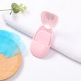 thumbnail image 4 of 50pcs Outdoor Travel Disposable Soap Paper Hand Washing Portable Mini Bath Clean Box Paper Soap Sheets, 4 of 8