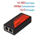 thumbnail image 2 of 2-Port POE Extender with IEEE 802.3Af Standard for NVR IP Camera & AP IP VOICE Devices, 2 of 5