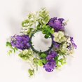 thumbnail image 4 of Toimothcn Candle Rings Mini Candle Wreaths Center Candle Ring Leaves Greenery Garland Farmhouse Wreath Small Boho Wreath Pillar Candle Holder Decoration, 4 of 4