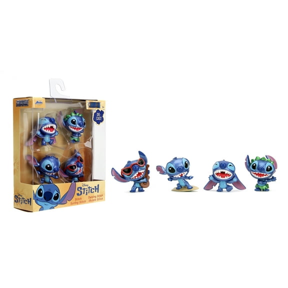 Jada Toys Disney Stitch Metalfigs 4-Pack Die-Cast Figures, 2.5 Scale