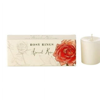 Rosy Rings Apricot Rose Tall Round Scented Candles 5
