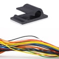 thumbnail image 4 of 50PCS Double-sided Tape Fixed Wire Plastic Cable Fixing Clips Self Adhesive Wire Fixer Household Cable Wire Management Clamp for Home Use (Black), 4 of 7