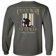 thumbnail image 5 of Fair Game Proud Veteran Gulf War Always Remember Long Sleeve Shirt-Charcoal-Medium, 5 of 5