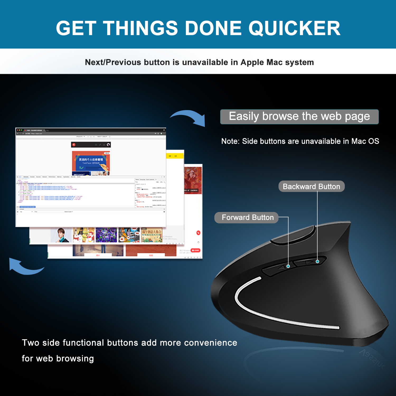 SGEYR Ergonomic Wireless Mouse photo 7