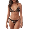 thumbnail image 1 of Fotbe Rustic American Flag Wood Traje de Baño para Mujer de Dos Piezas – Bikini Sexy de Tirantes Tipo Halter con Diseño Triangular, 1 of 6