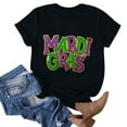 thumbnail image 5 of TIMIFIS T-Shirts pour Femmes Été Printemps Manches Courtes Coupe Classique T-Shirts Mode Imprimé Col Rond Blouses, 5 of 5