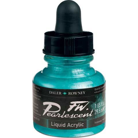 Fw Pearlescent Acrylic Ink 1 Oz Genesis Green