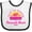 White and Black, variant on Inktastic Summer Enjoy the Sunshine Pensacola Beach Florida in Pink Boys or Girls Baby Bib