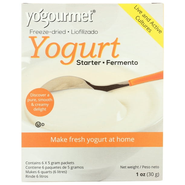 Yogourmet FreezeDried Yogurt Starter 6 Pkts.