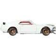 thumbnail image 3 of 1969 Ford Mustang Boss 302 White with Black "Fast & Furious 6" (2013) Movie "Premium" Series Diecast Model Car by Hot Wheels, 3 of 3