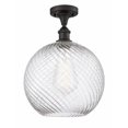 thumbnail image 1 of Innovations 516-1C-OB-G1214-12-LED X-Large Twisted Swirl 1 Light Semi-Flush Mount part of the Ballston Collection, Oil Rubbed Bronze, 1 of 1