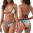 thumbnail image 3 of Fotbe Beach Starfish Shell Traje de Baño para Mujer de Dos Piezas – Bikini Sexy de Tirantes Tipo Halter con Diseño Triangular, 3 of 6