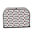 thumbnail image 2 of Sikiie Christmas Dachshund Toaster Covers 2 Slice Dustproof Toaster Cover Bread Machine Cover, Dustproof Cover - 11.4" x 7.5" x 7.9", 2 of 7