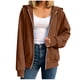 thumbnail image 2 of Neewe Hoodies Shirts for Women Early Fall Long Sleeve Tops Plain Outfits Tops Fashion Full Zip Tees 2025, 2 of 7