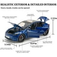 thumbnail image 3 of 1:32 Scale Car Model X90 Alloy 1/32 Diecast Model Car w/Sound & Light Pull Back Model Mini Vehicles Toys for Kids Gift Lovers Collection, 3 of 10