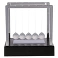 thumbnail image 4 of LED Light up Newtons Cradle Balance Balls Inicio Ciencia Juguete Escritorio negro Sharpla Ilumina la cuna de los Newtons, 4 of 8