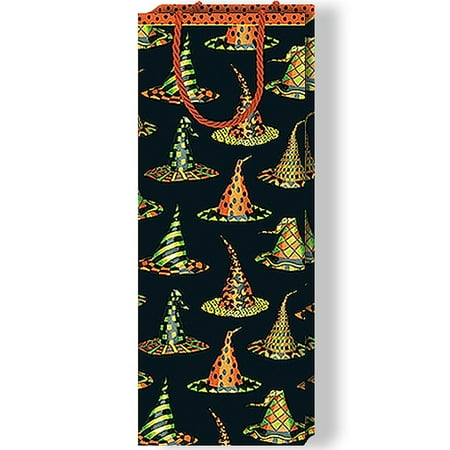 Hat Wine Bottle - Halloween Wine Bottle Gift Bag 8931B4 Halloween Witches Hats