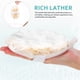 thumbnail image 3 of 2 esponjas exfoliantes corporales de lufa de doble cara para ducha, esponja de baño de mano, esponja de ducha, 3 of 8