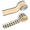 thumbnail image 2 of Creative imitation linen edging ribbon bow home Christmas decoration, 2 of 9