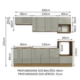 thumbnail image 3 of Cocina Integral Completa Modular Madesa Lux 260cm MG 07, 3 of 5