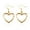 Golden, variant on Opolski 1 Pair Women Fashion Hollow Love Heart-Shaped Dangle Hook Earrings Jewelry Gift for Wedding Party